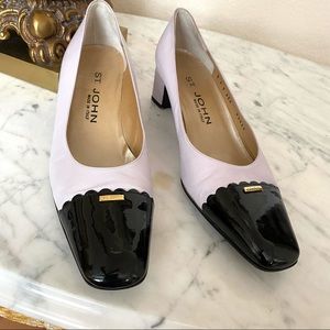 St John Low Block Heel Shoes